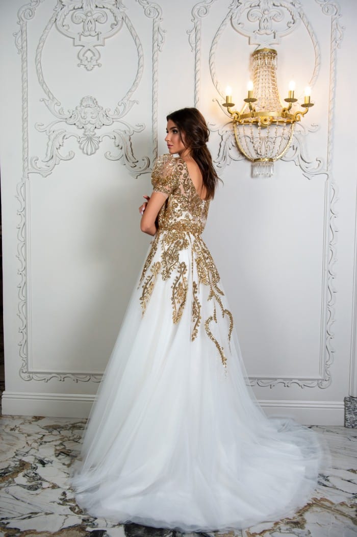 Сватбена рокля с пайети Hadassa