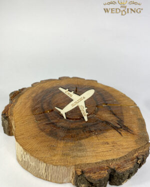 Дървено магнитче „Самолет“