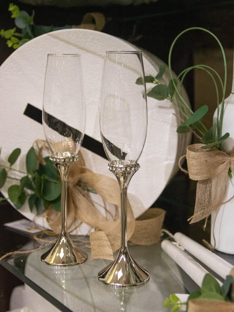 кристални чаши за сватба
