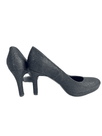 Елегантни дамски обувки официални в черно, фино блояскави, идеални за всякакви абитуриентски бал, за сватба, за вечер