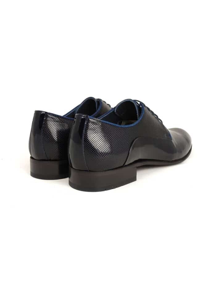 Сватбени мъжки обувки М1519-02 син лак